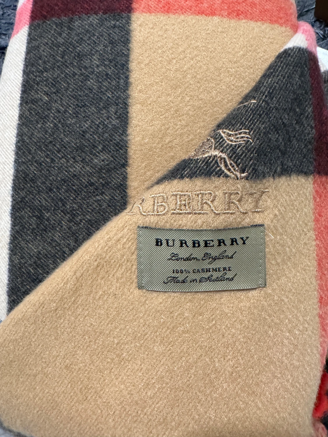 Rutig beige ullväst från Burberry - 4