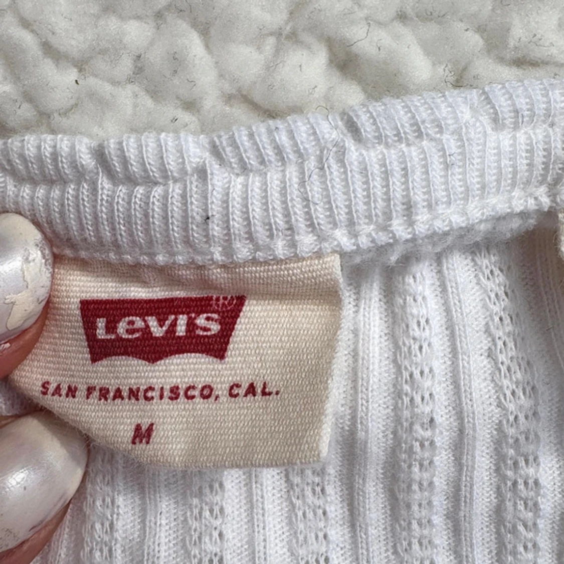 Vit Blommig Topp  - 2