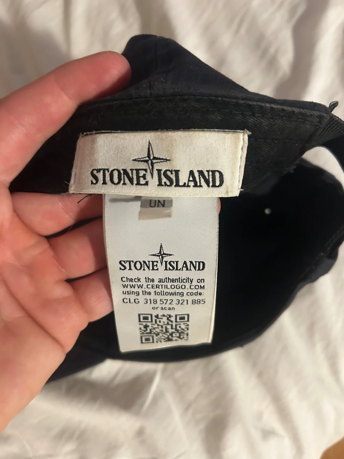 Stone Island keps navy/svart