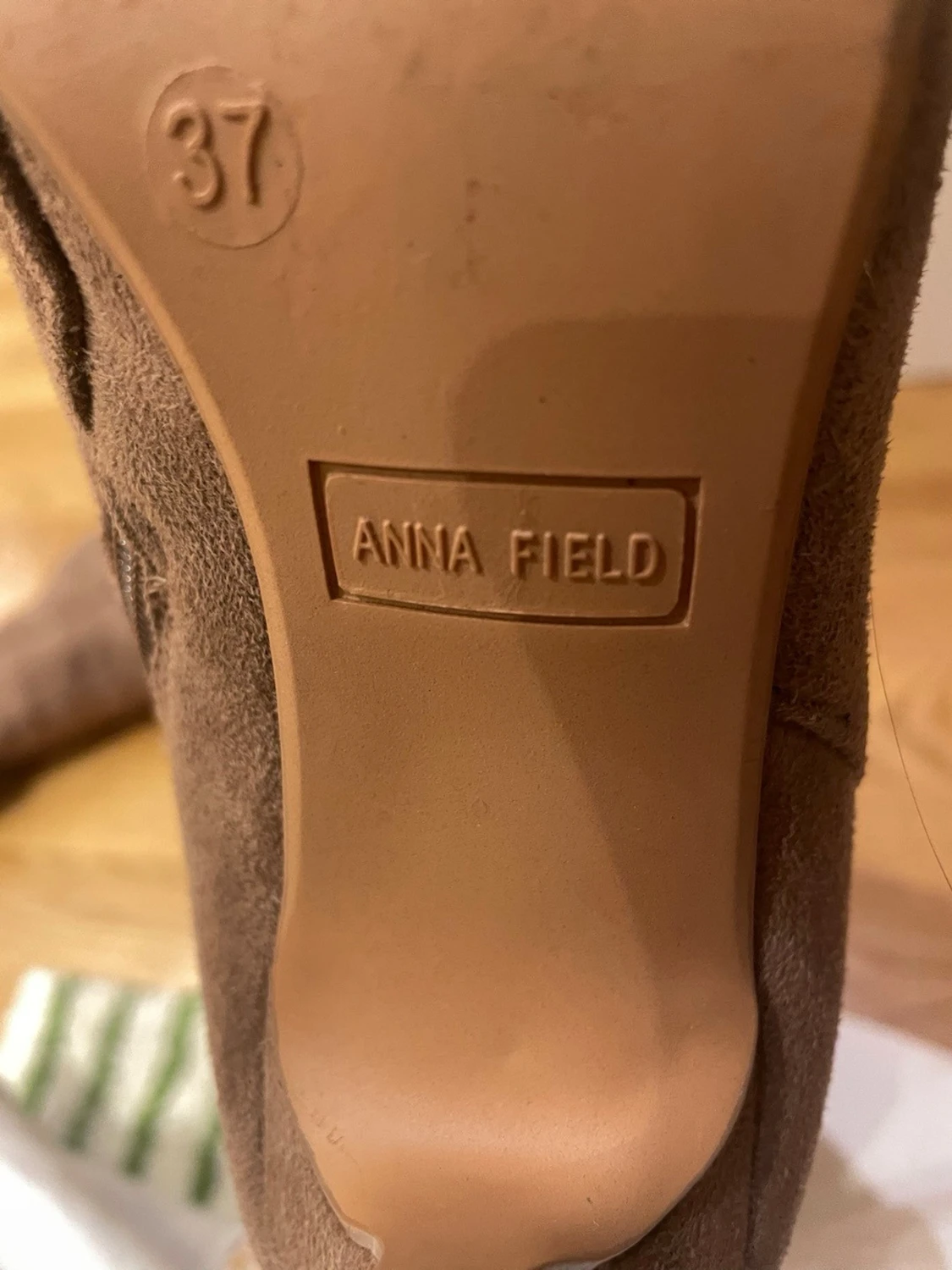 Bruna mockastövlar med klack Anna Field - 2