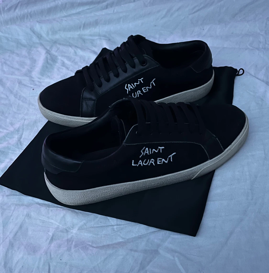 Svarta Saint Laurent sneakers - 4