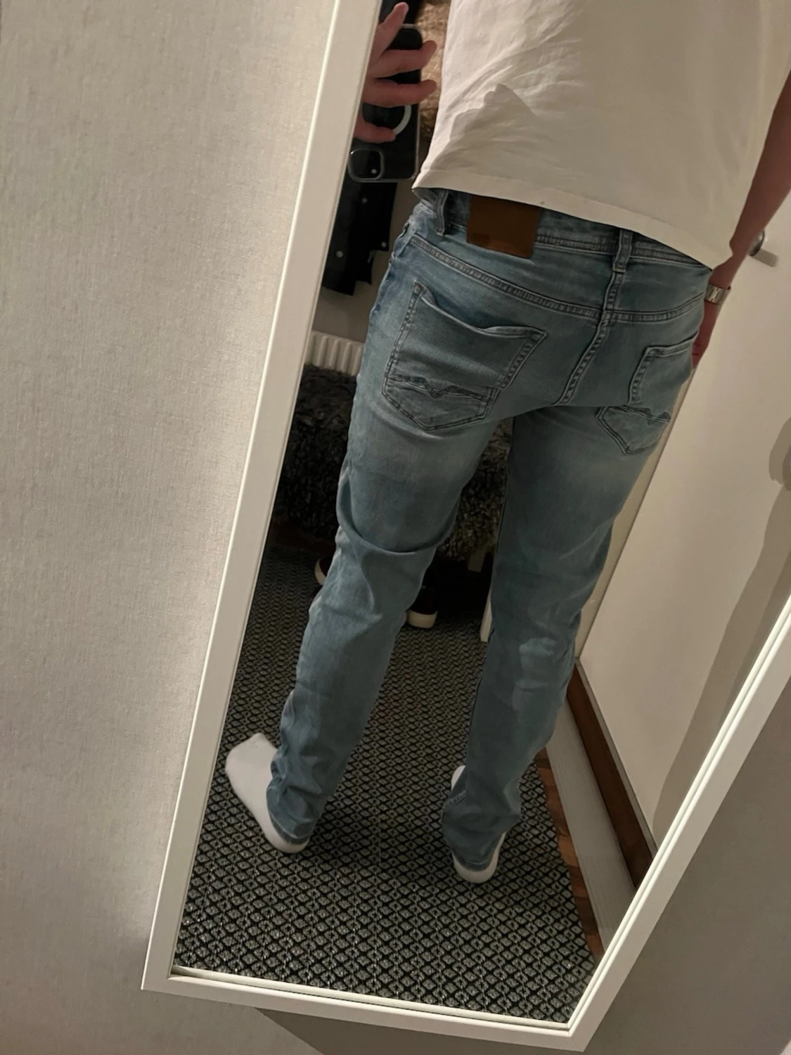 Ljusblå jeans från BOSS, slim fit - 2