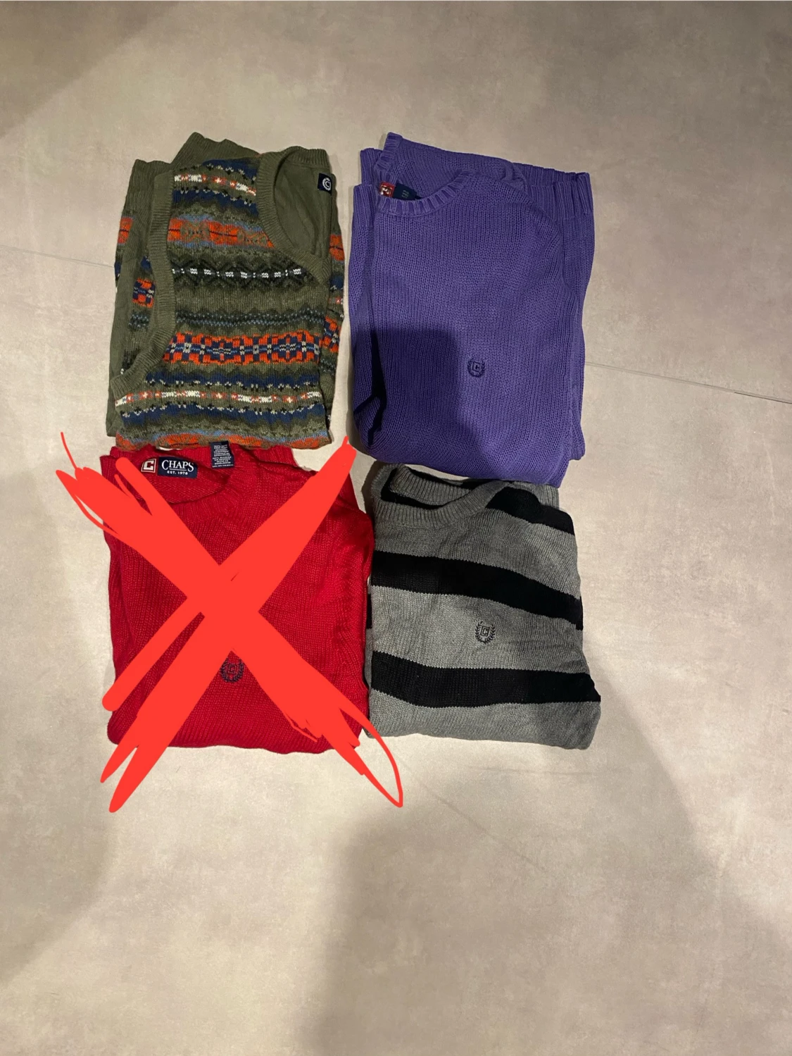 4 tröjor från chaps by Ralph lauren