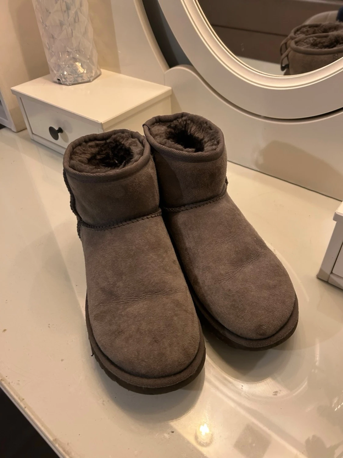 Grå UGG boots i mocka - 6