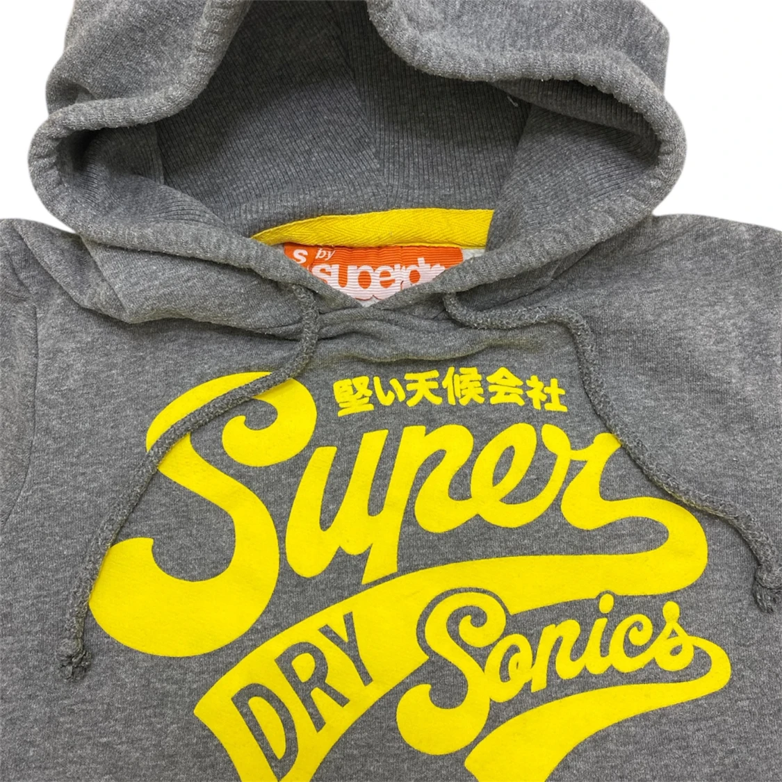 Grå hoodie från Superdry med tryck - 1