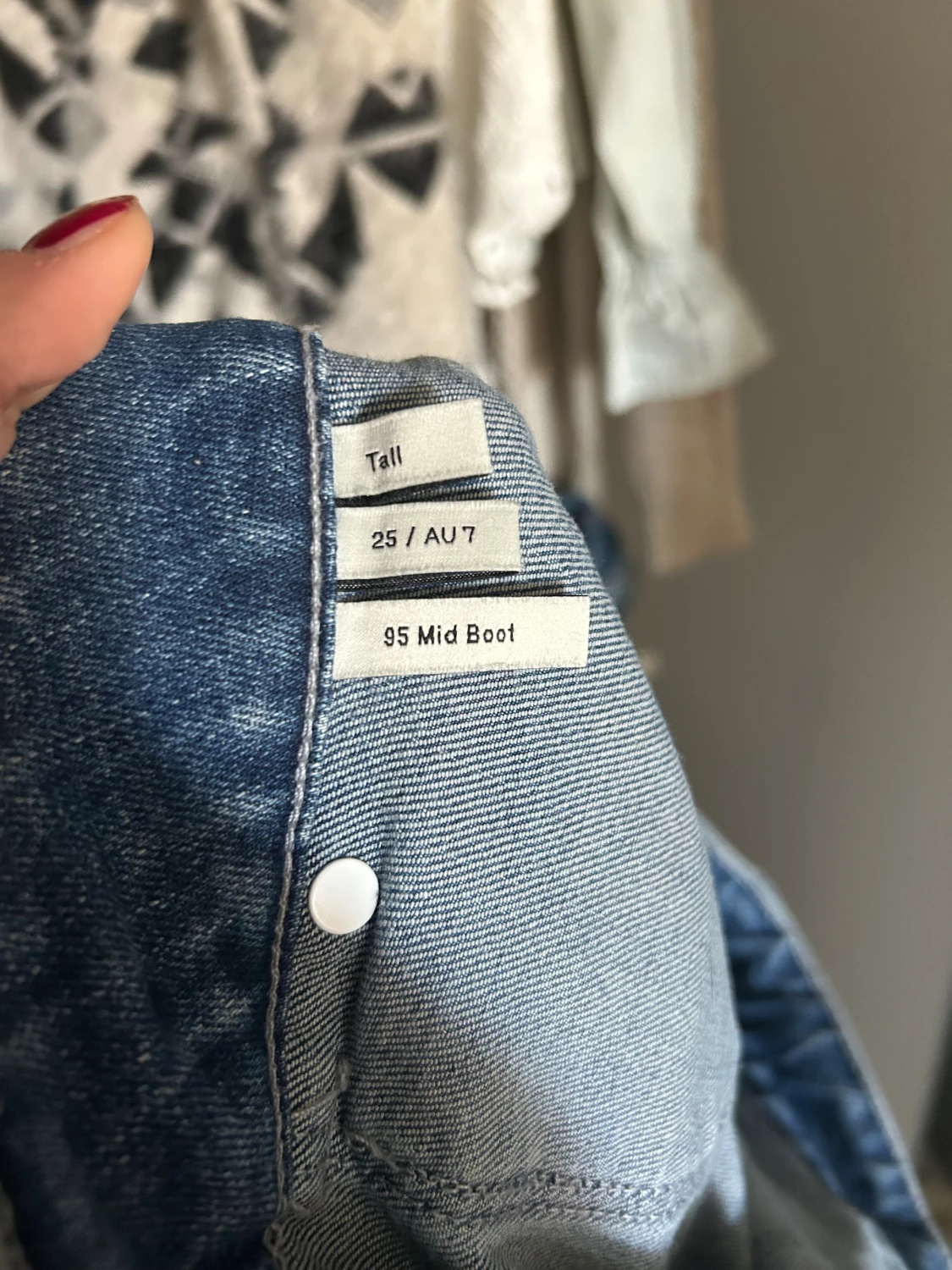 Ljusblå bootcut jeans från Abrand - 4