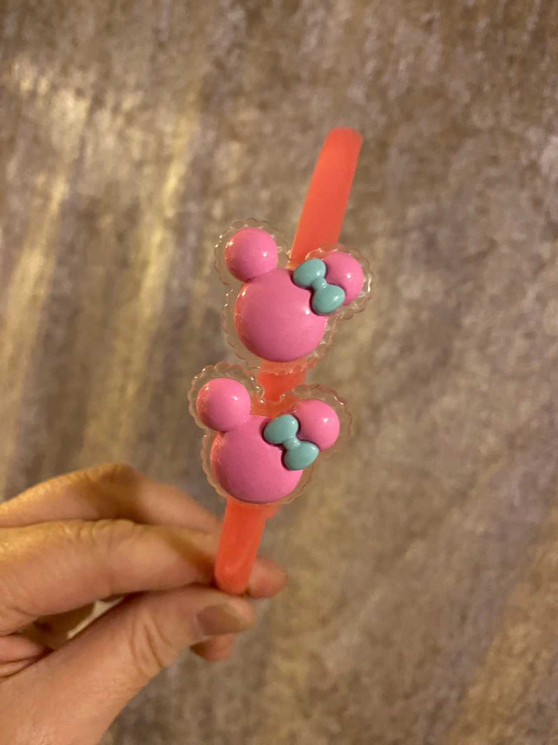 Söta diadem med musöron och rosett - 2