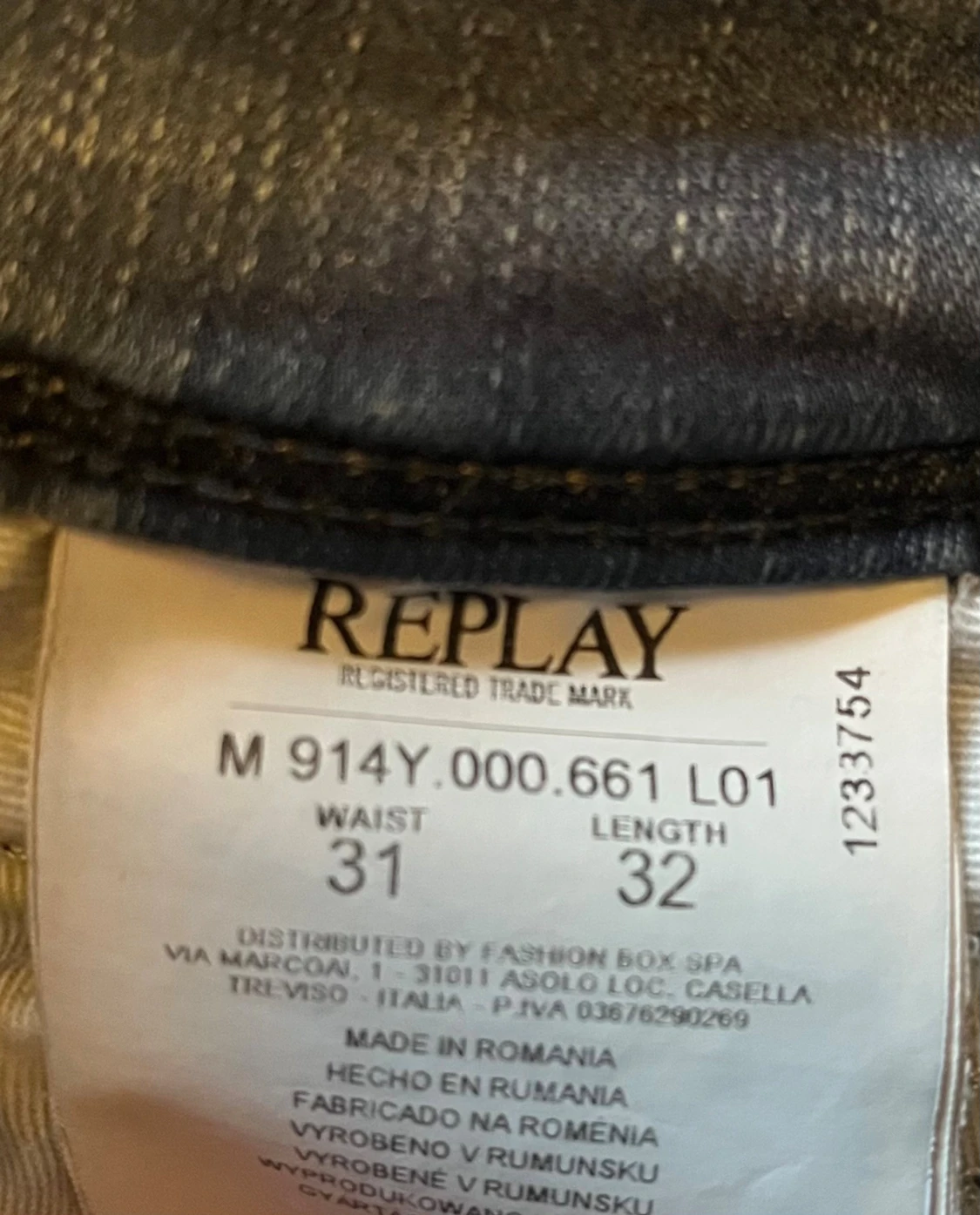 Replay jeans blå anbass fit 31/32 - 2