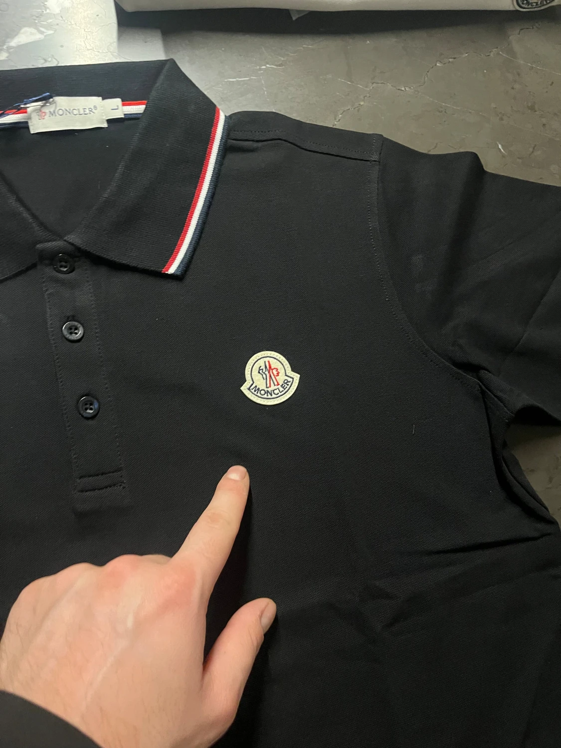 Moncler t-shirt och piké svart/vit - 3