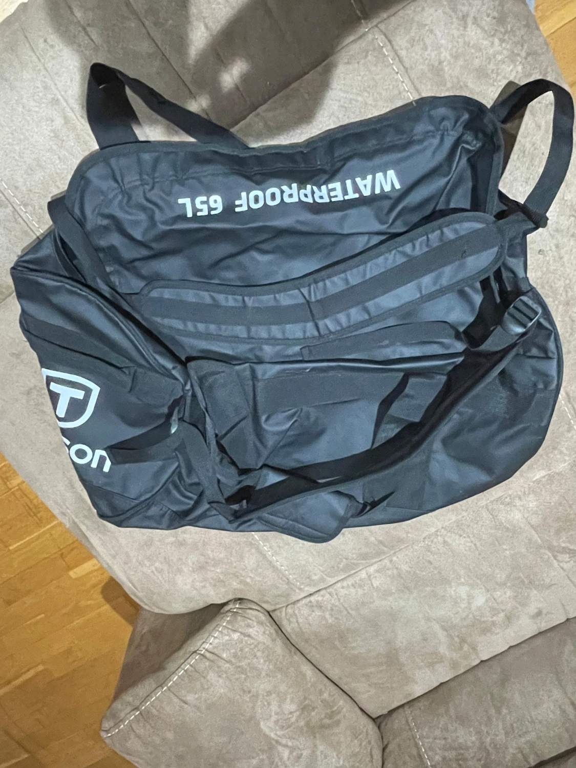 Svart vattentät ryggsäck 65L Tenson - 2