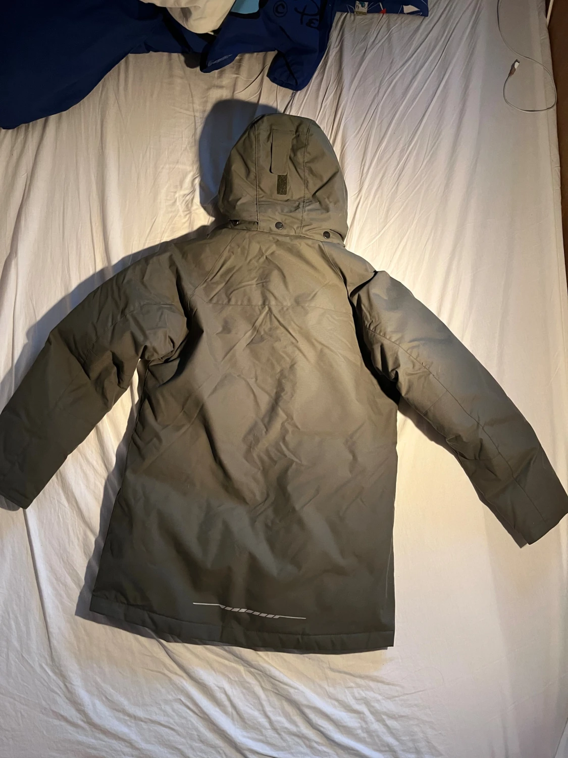 Grön dunjacka från Everest med huva - 1