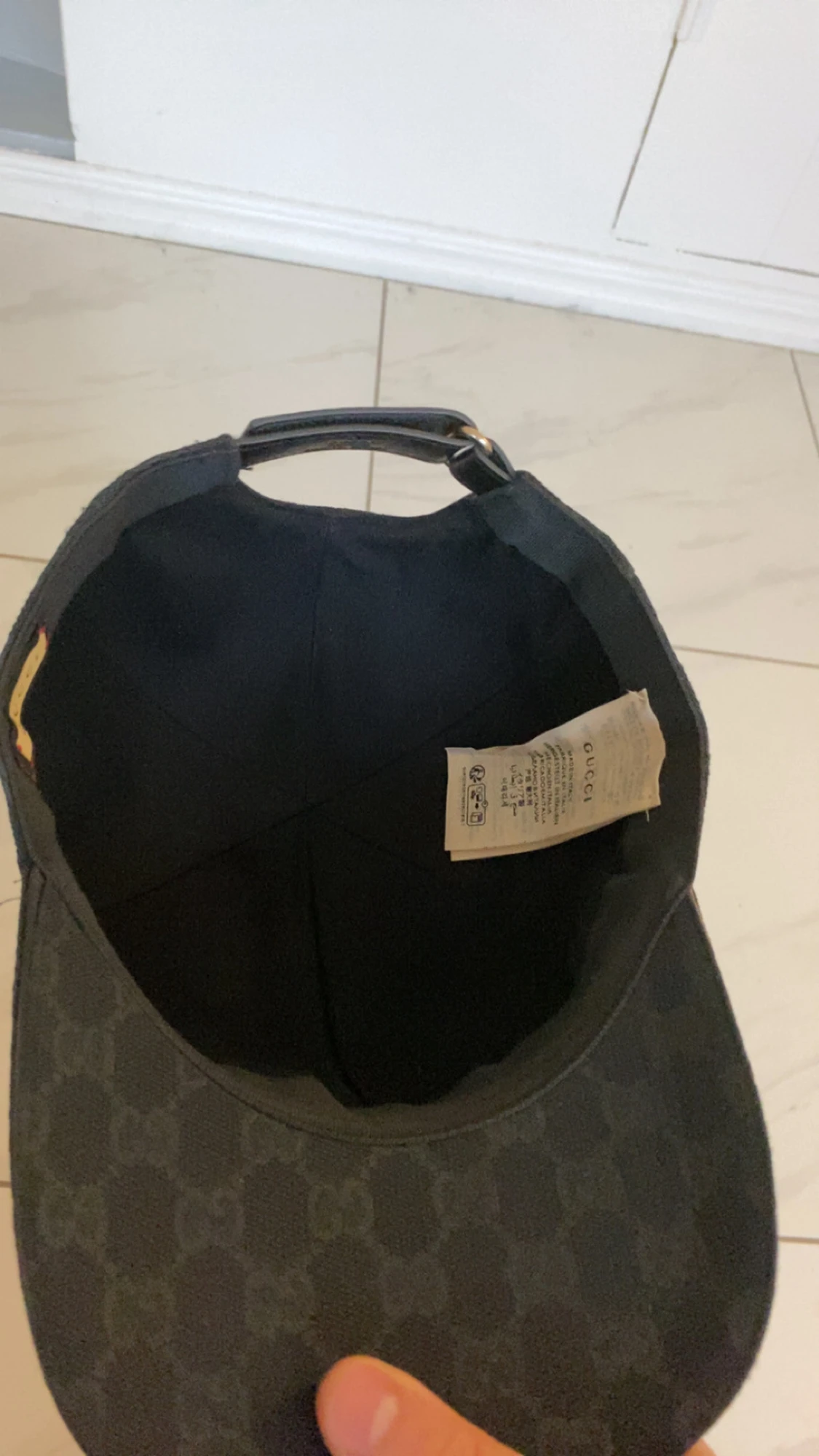 Svart keps från G med GG-mönster - 2