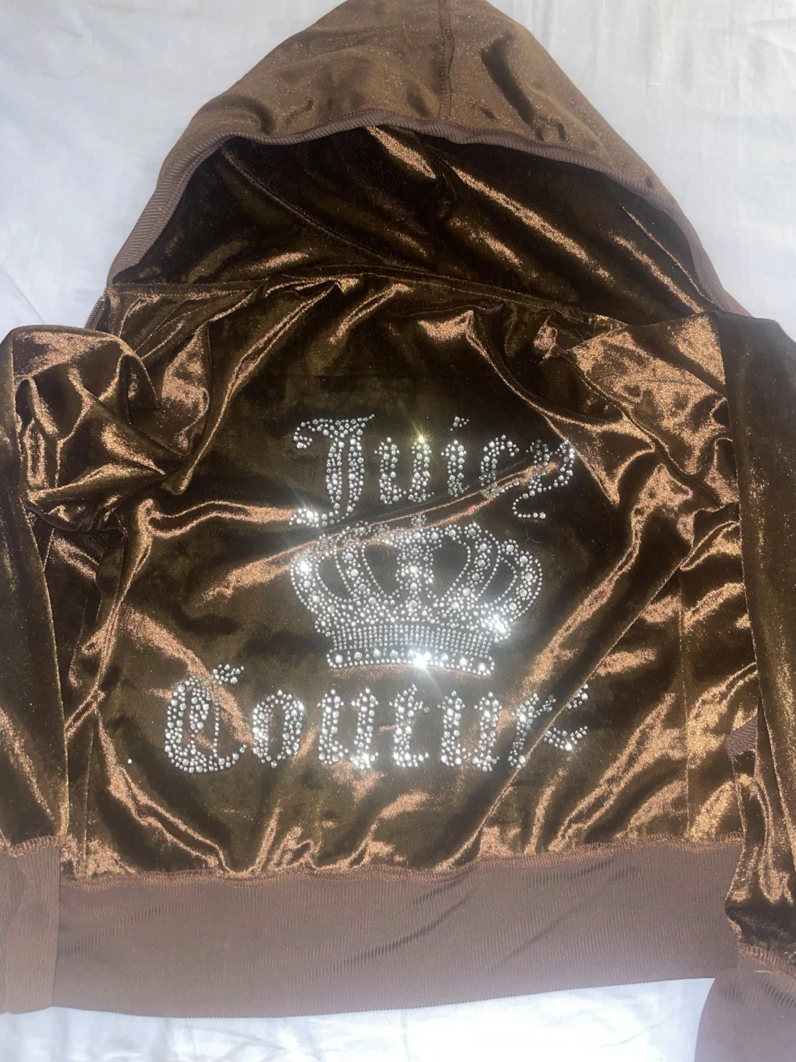 Brun velour hoodie från Juicy Couture