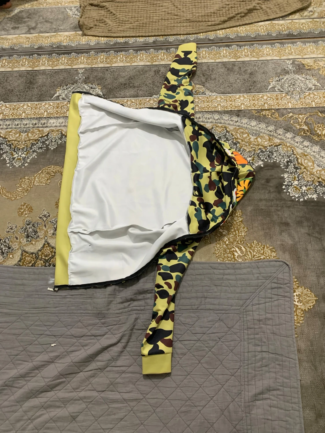 BAPE camo hoodie med shark-hood - 3