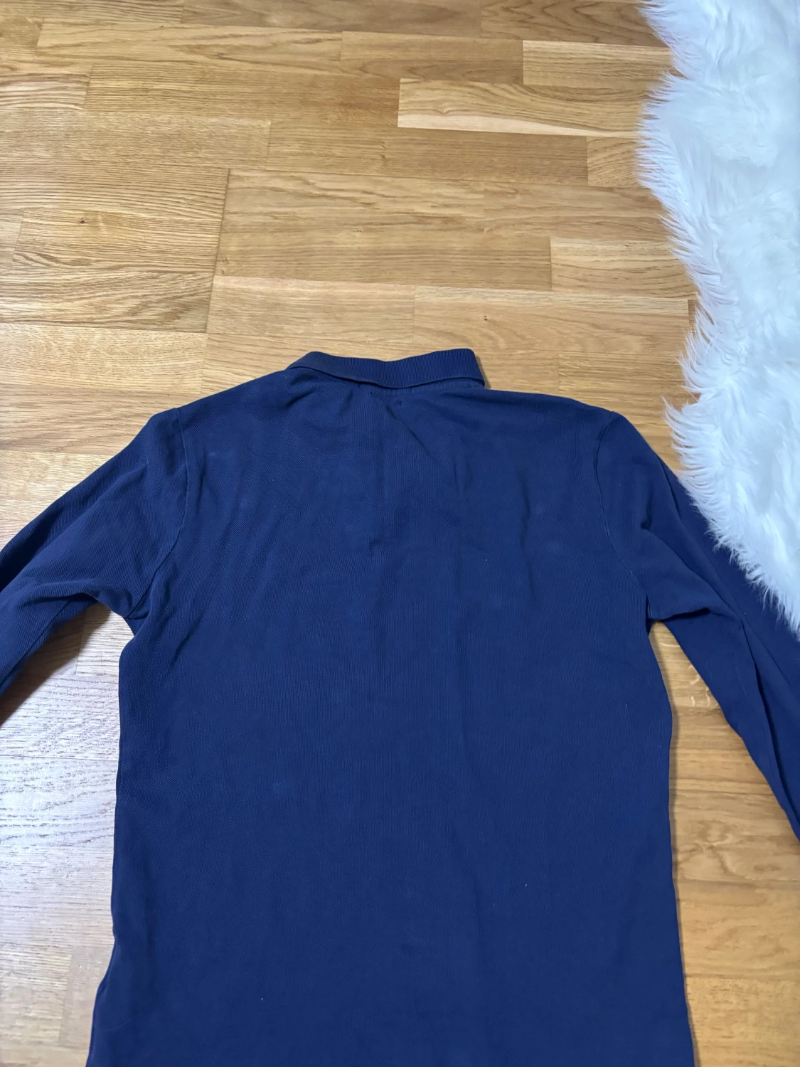 Marinblå långärmad piké från Polo Ralph Lauren - 1