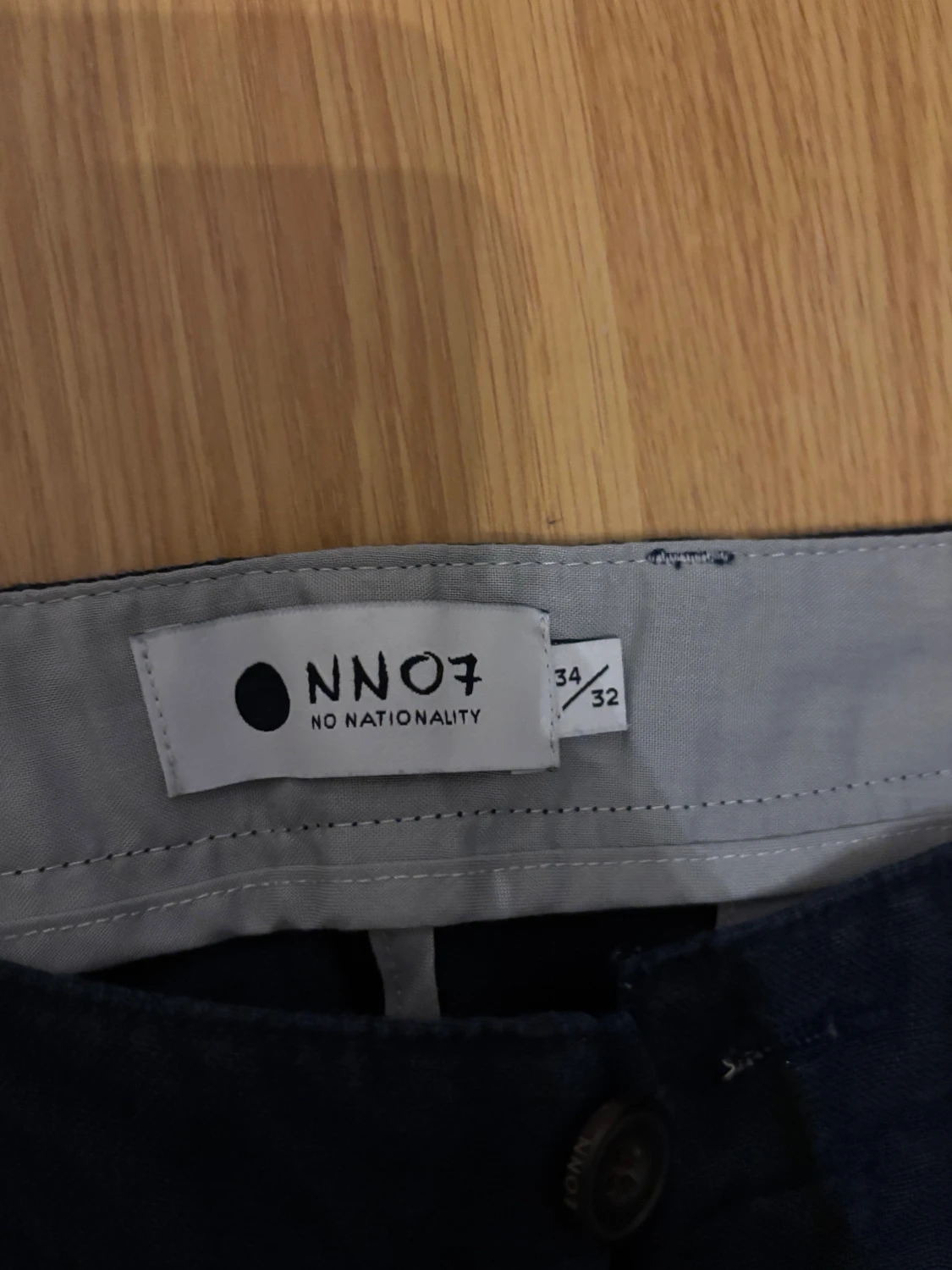 Mörkblå linnebyxor från NN07 - 1