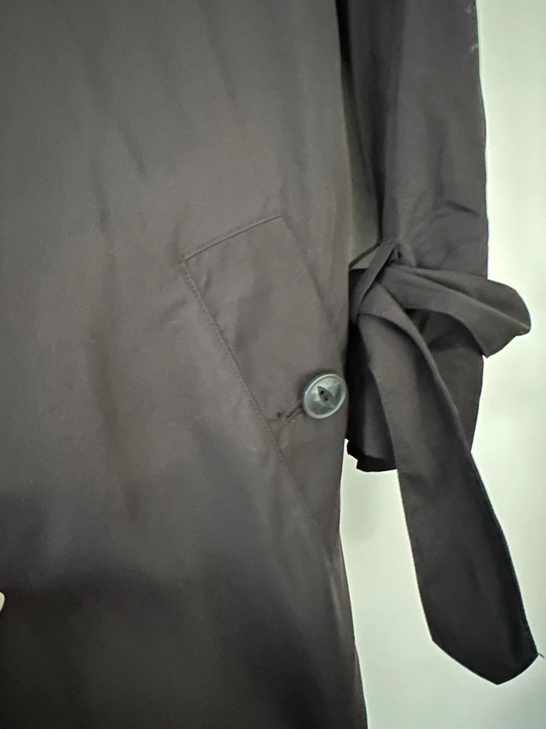 Svart trenchcoat från H&M, strl M - 5