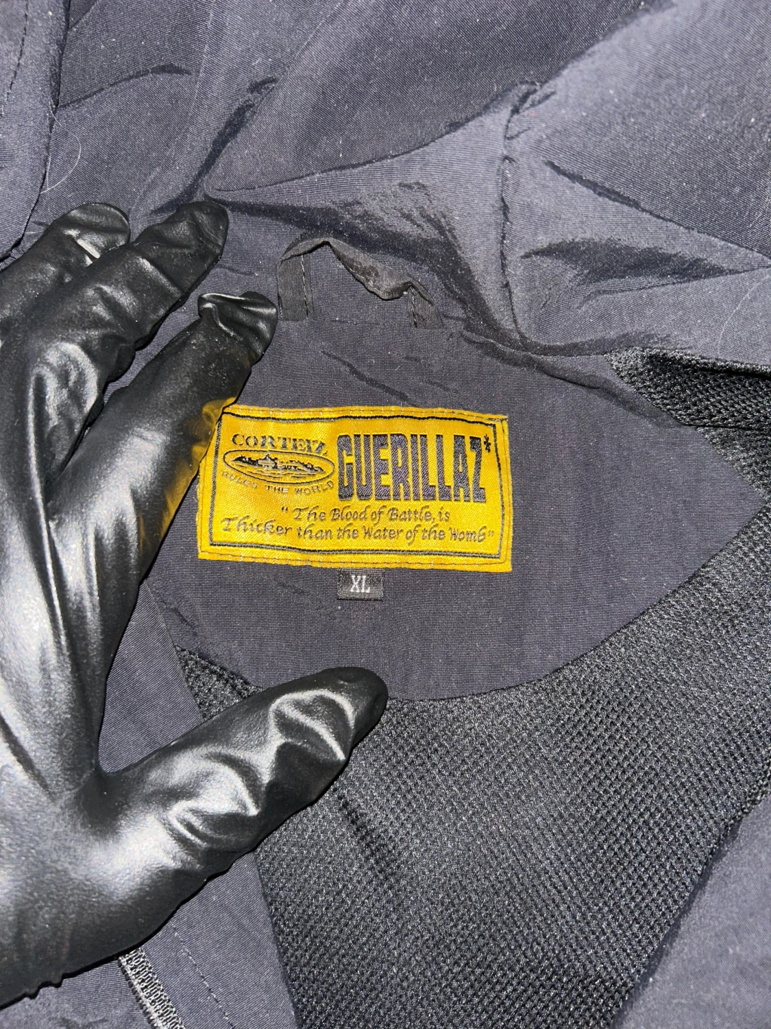 Svart och vit vindjacka Cortez Guerillaz - 1