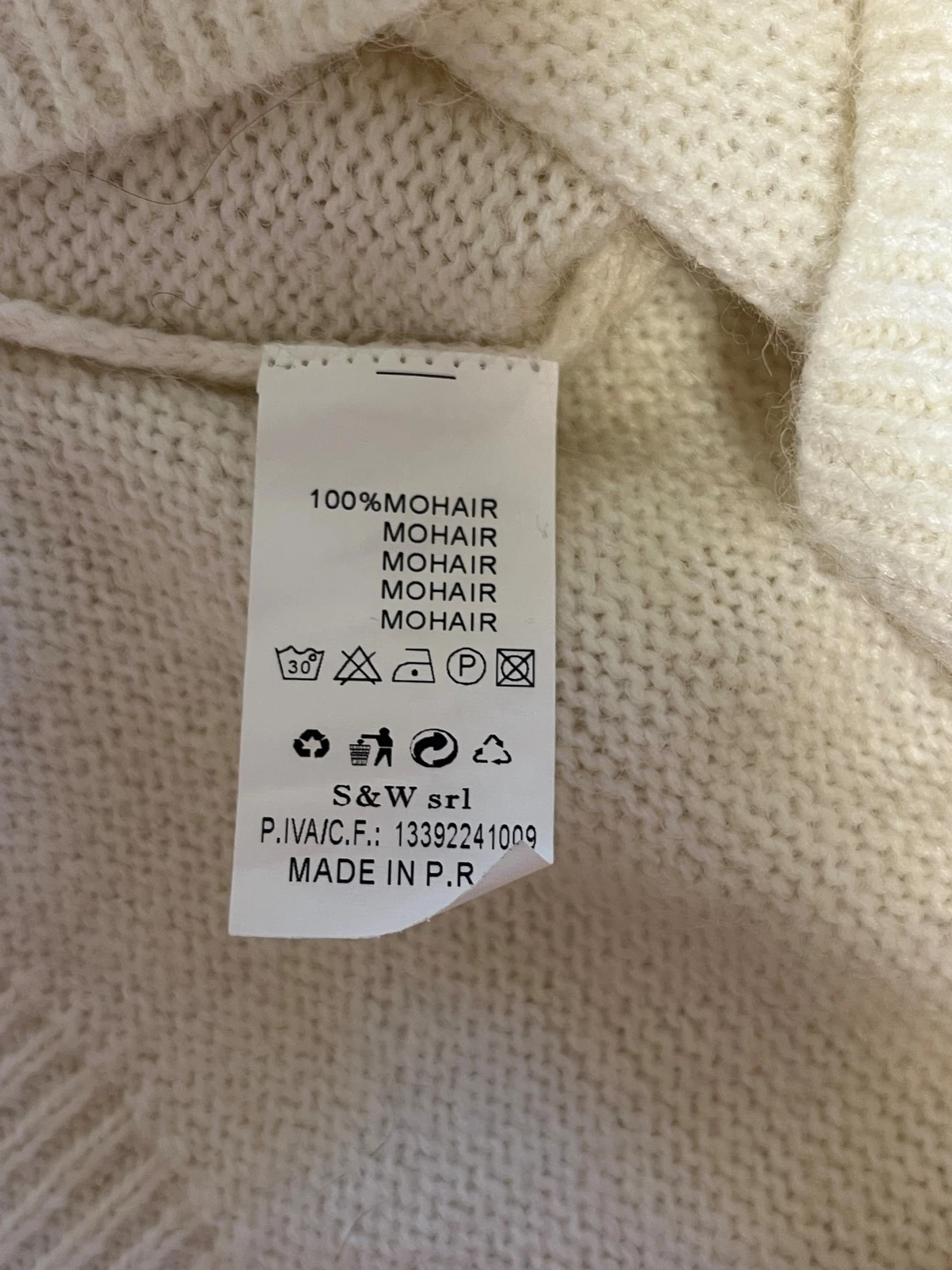 Vit mohairtröja Phi Phi Star - 2