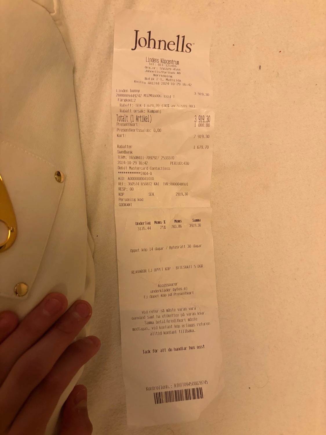 Vit teddyjacka från Moose Knuckles - 2