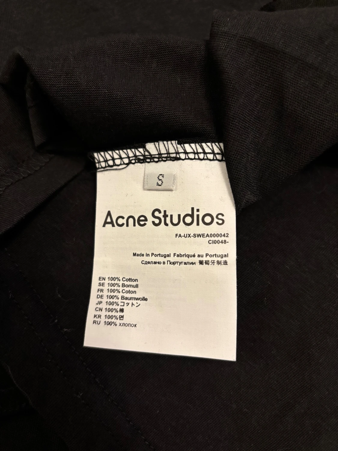 Svart Acne Studios t-shirt Stockholm - 4