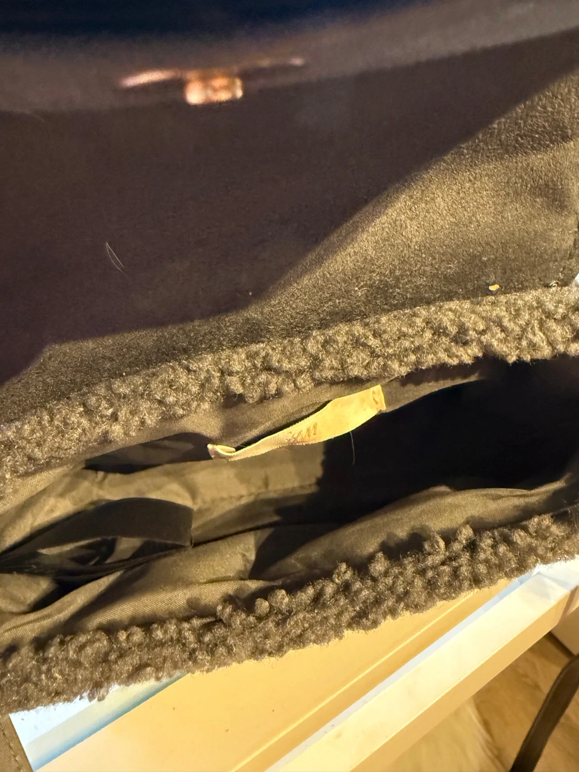 Svart handväska i päls från H&M - 2