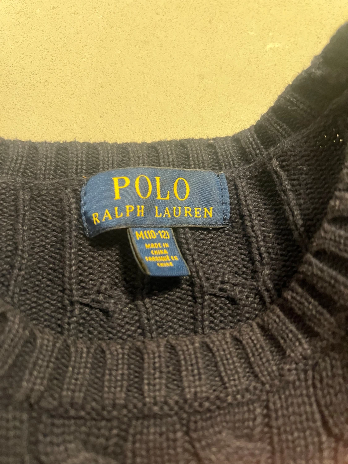 Mörkblå stickad tröja Polo Ralph Lauren - 3