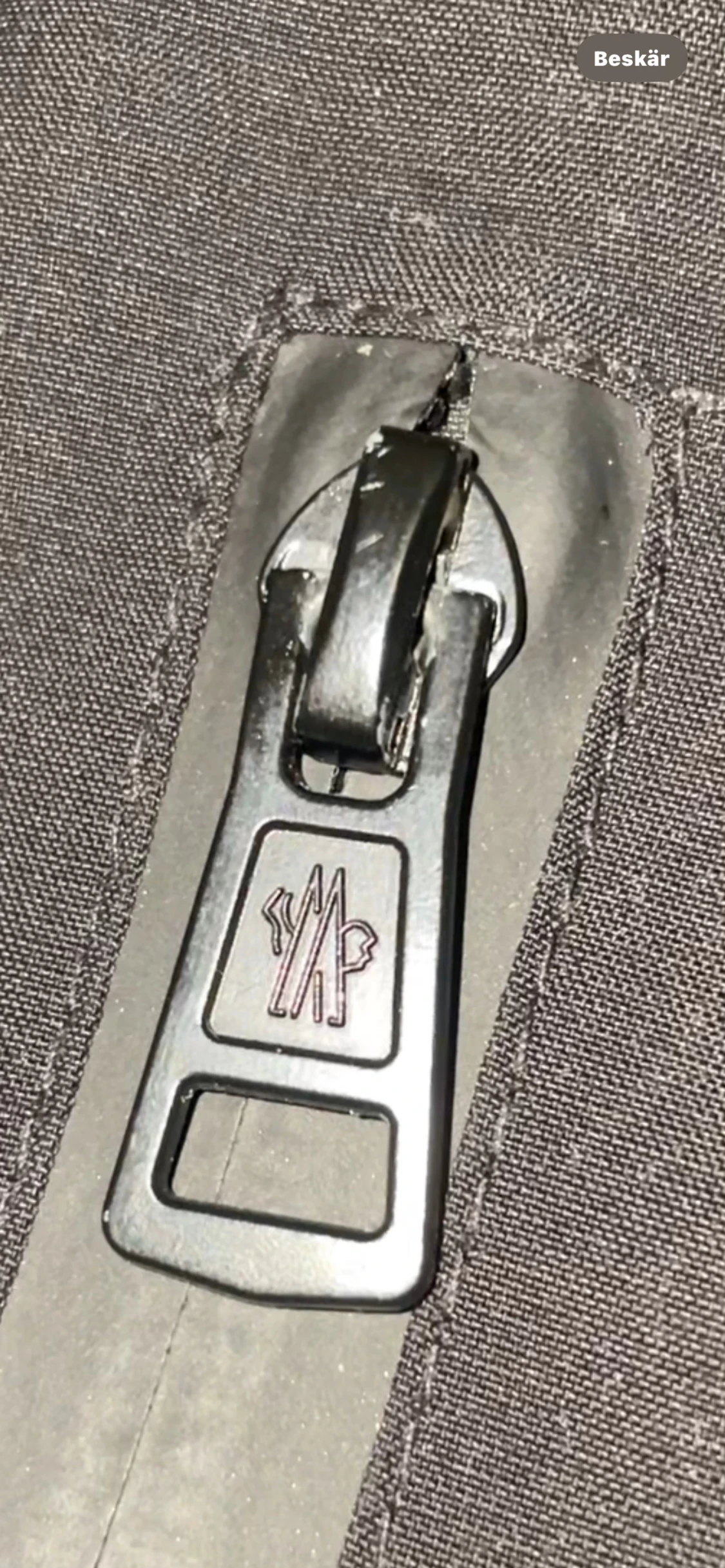 Svart Moncler vindjacka med huva - 4