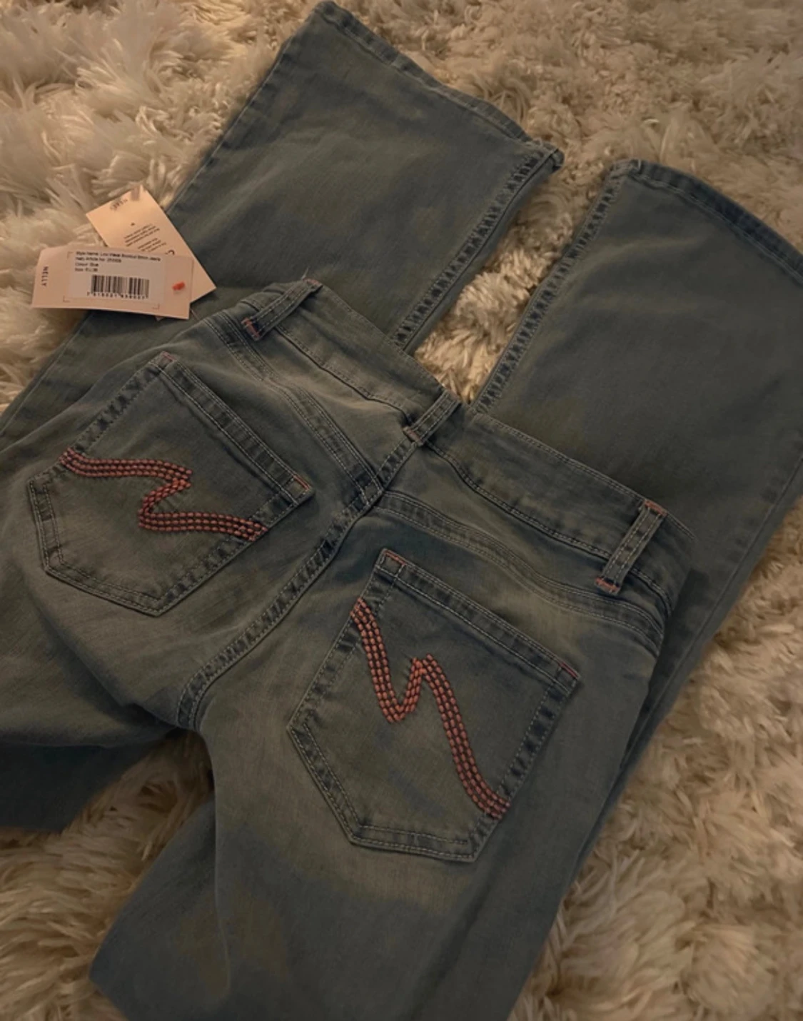 Nelly- Low waist bootcut stitch jeans - 3