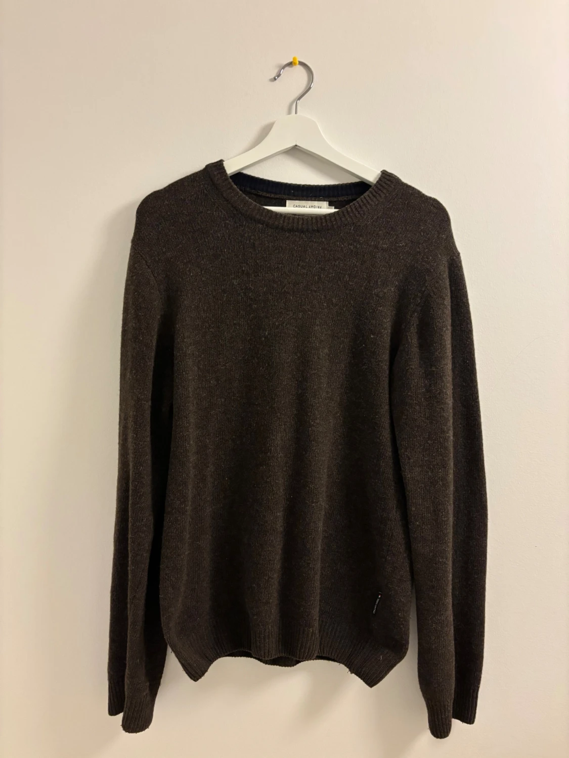 Brun stickad tröja Casual Friday S