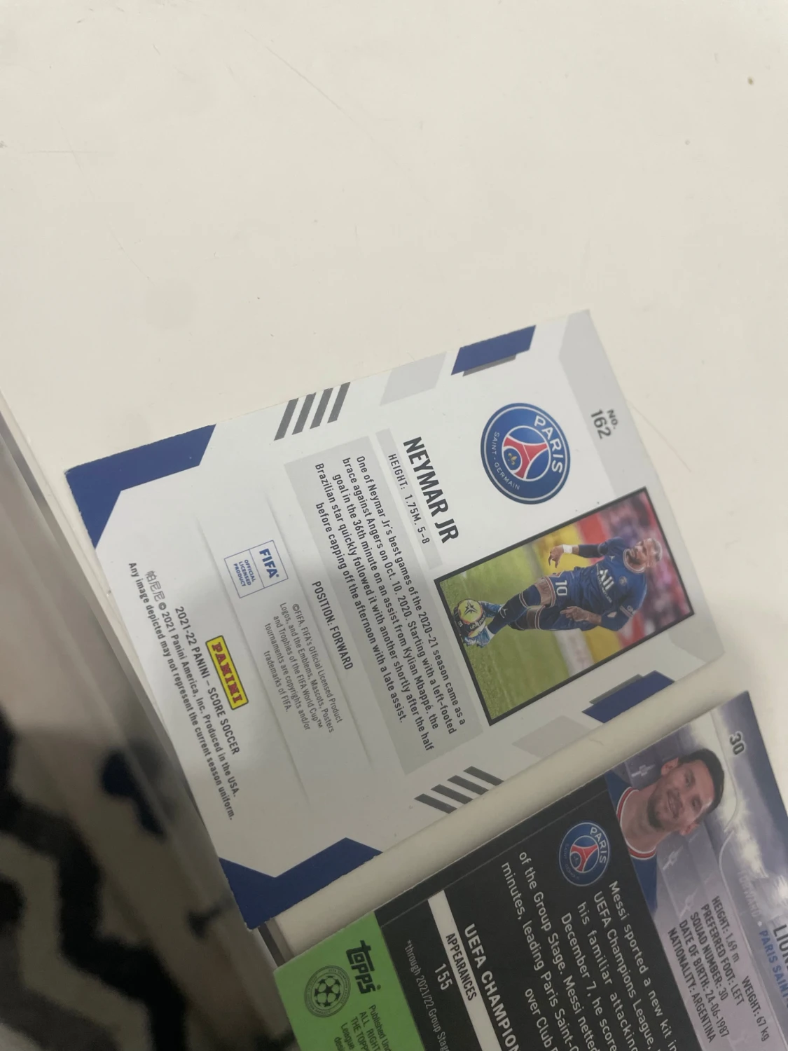 Paris Saint-Germain Fotbollskort: Neymar Jr & Lionel Messi - 1