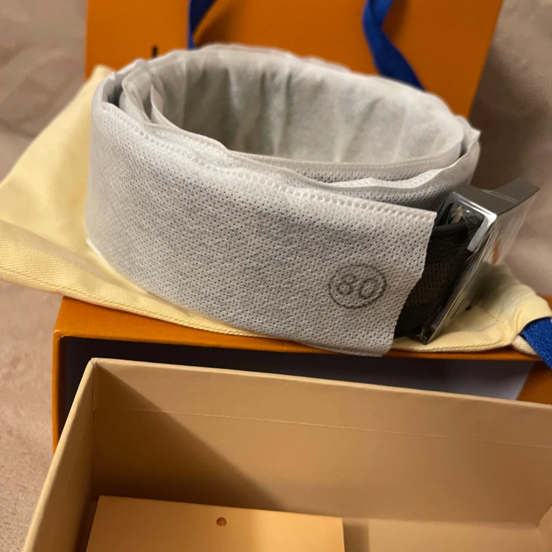 Louis Vuitton vit bälte  - 2