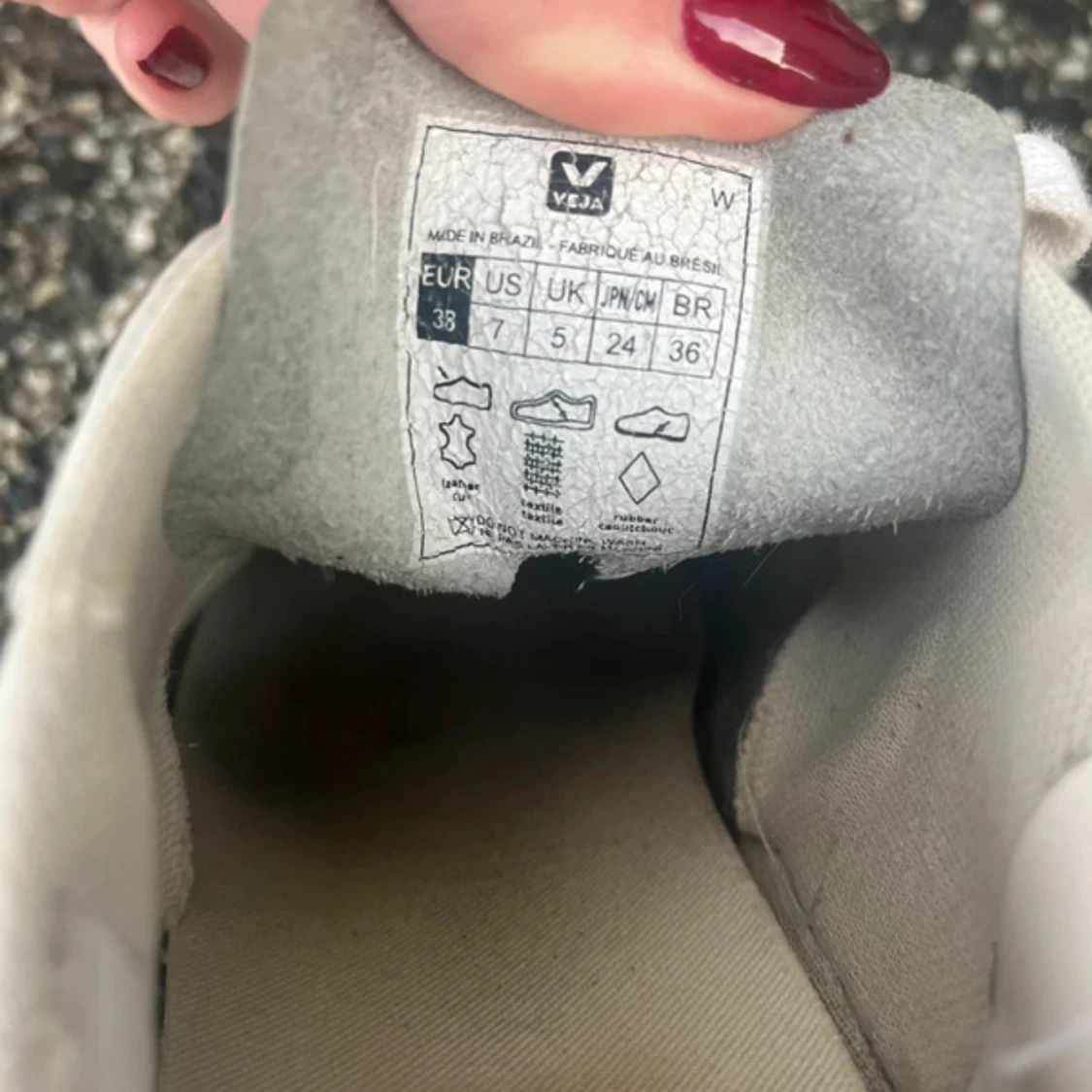 Veja sneakers vit och rosa, strl 38 - 3