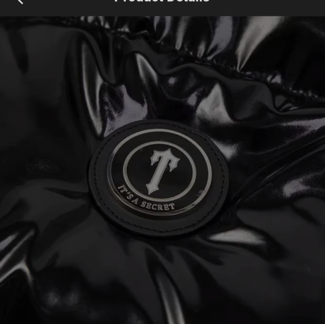 Helt ny svart Trapstar pufferjacka med huva - 3