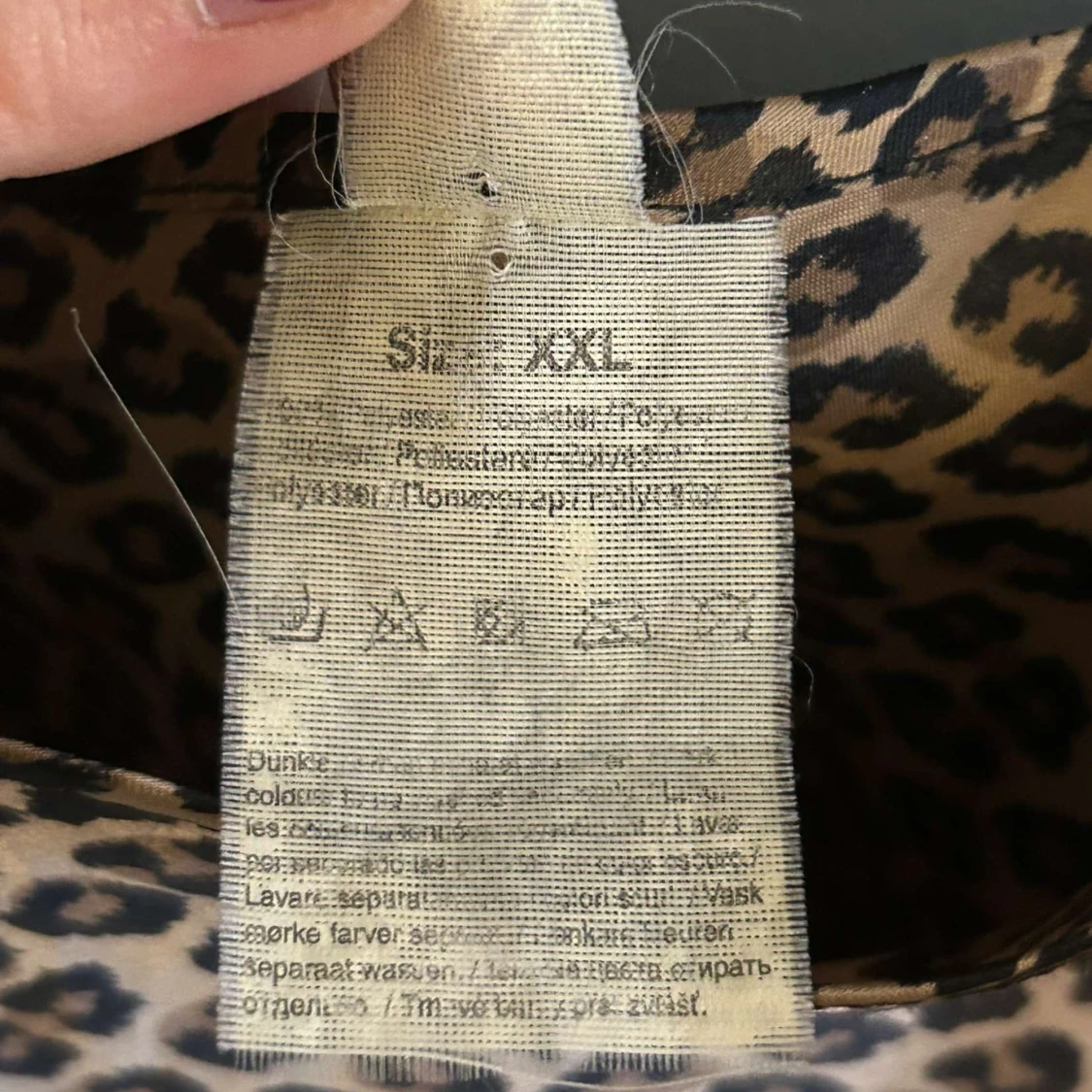 Leopardmönstrad kortklänning Bottelli - 1