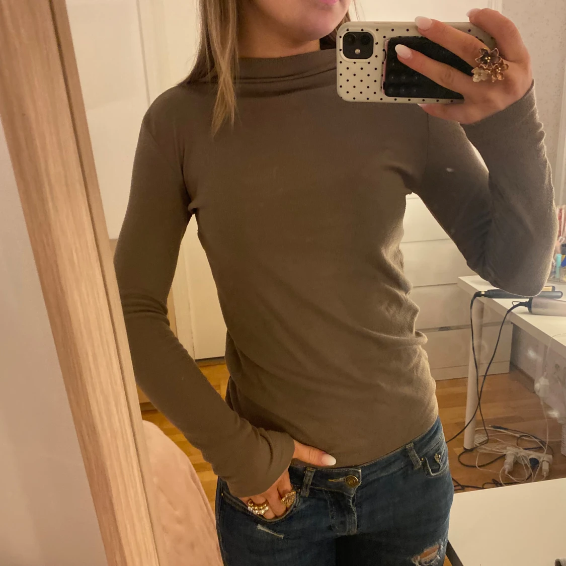 Beige polotröja från Zara - 2