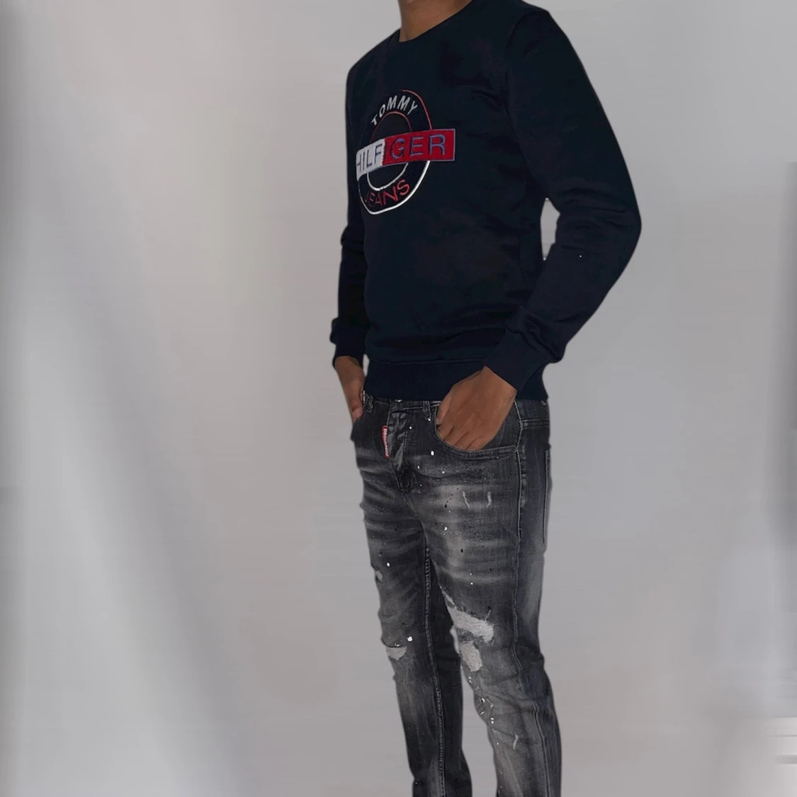 Tommy Hilfiger tröja XS -Mörkblå - 2