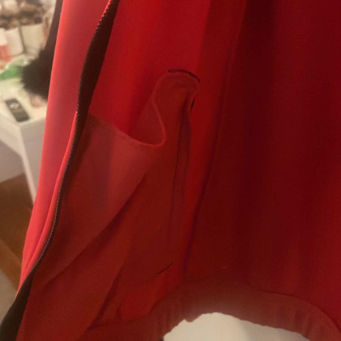 Röd Adidas bomberjacka M - 3