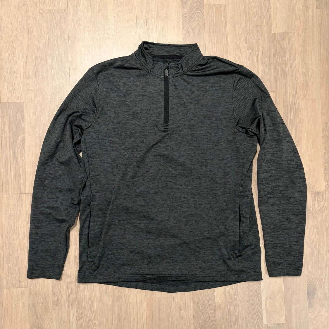 Mörkgrön half zip träningströja SOC