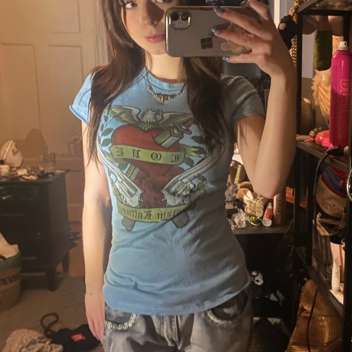 Super fin kustom kulture t-shirt🩵 - 1