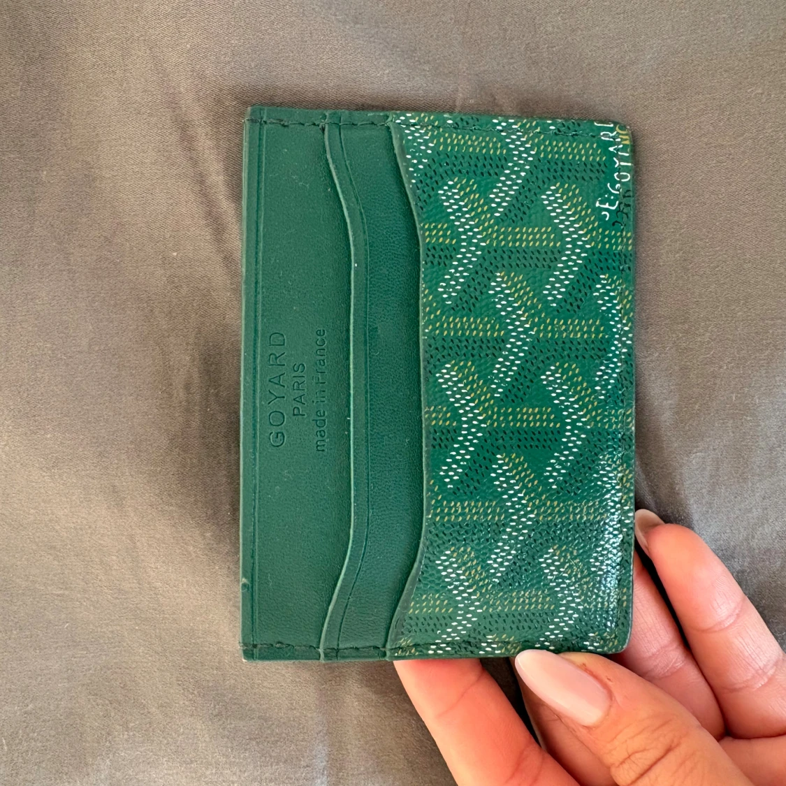 Grön tote bag med plånbok - 3