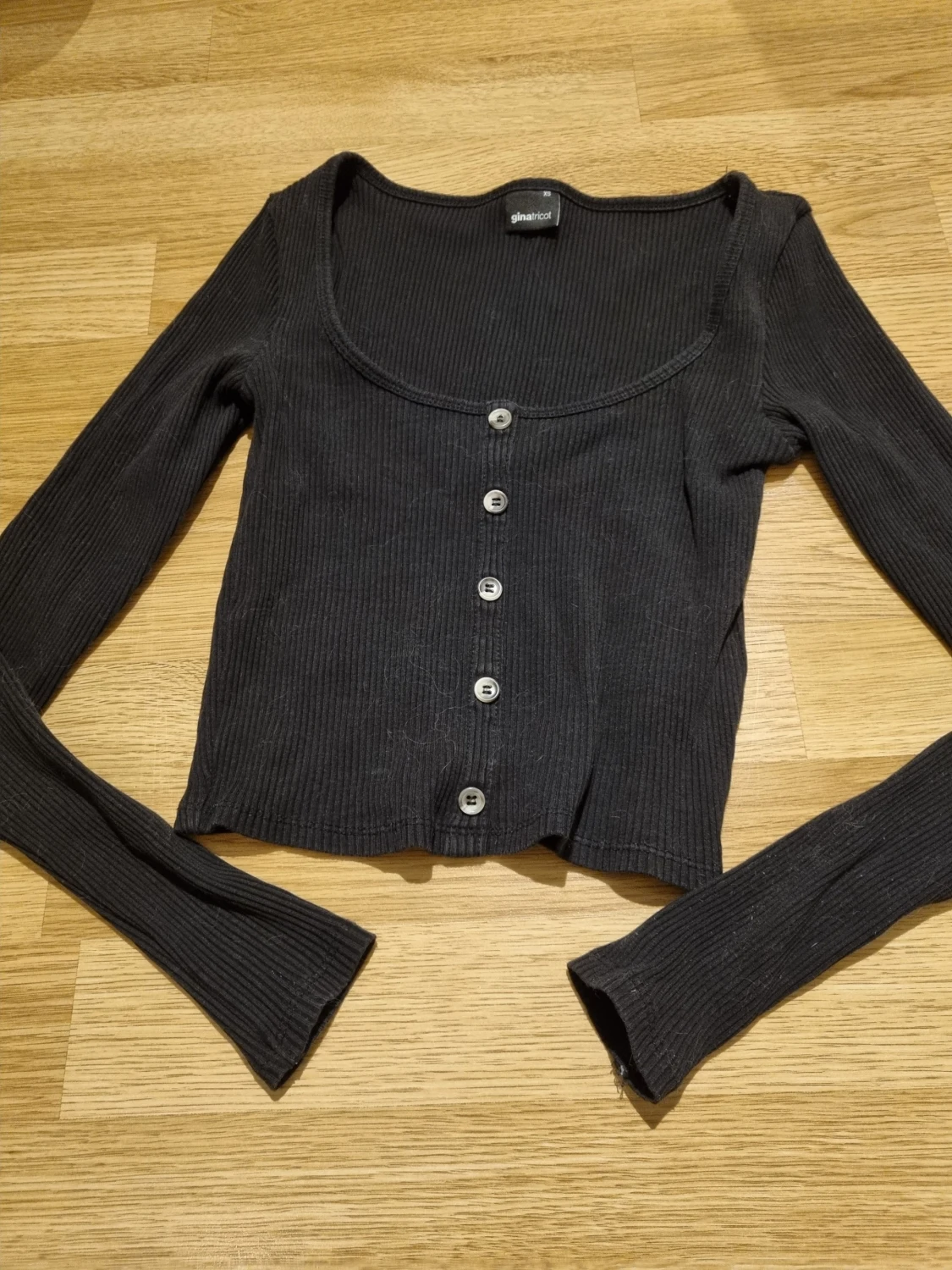 Croppad långärmad tröja - 1