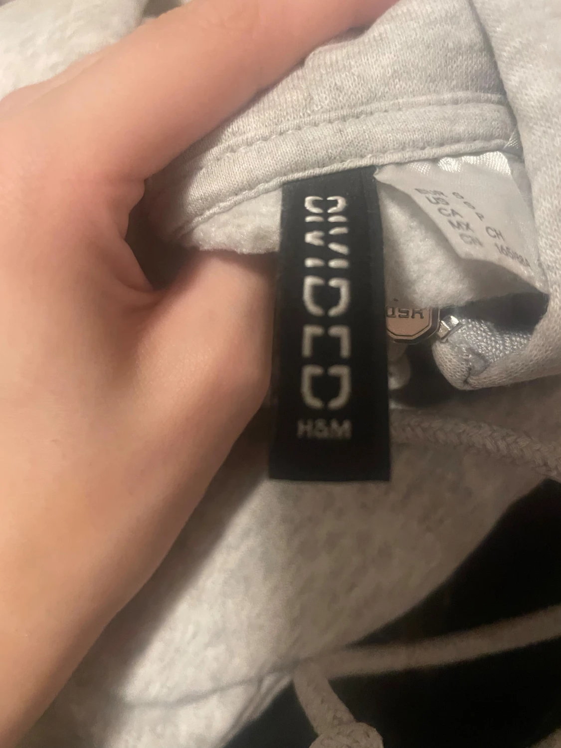 Grå Harvard hoodie från H&M Divided - 2