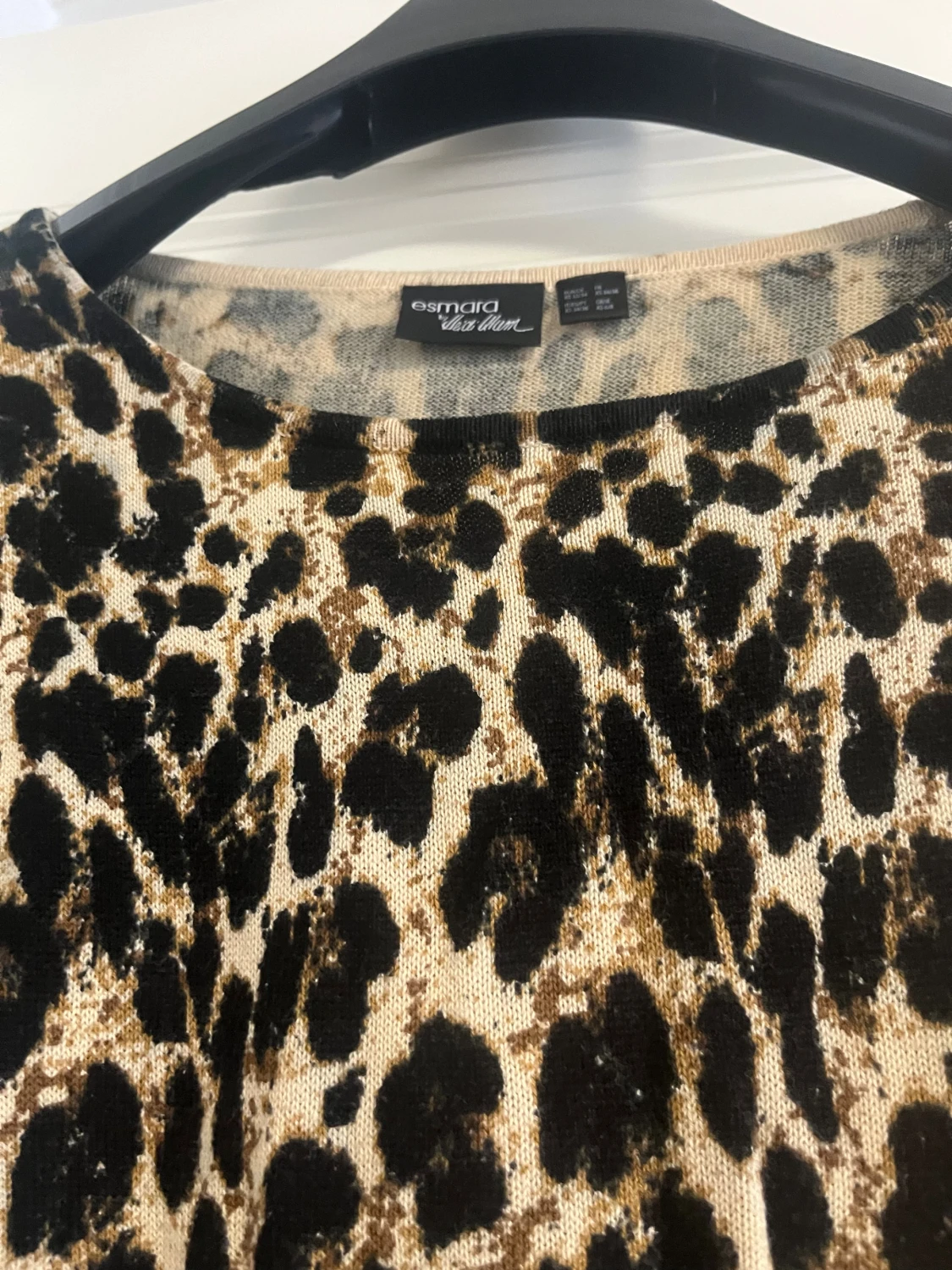 Leopardmönstrad stickad tröja - 2