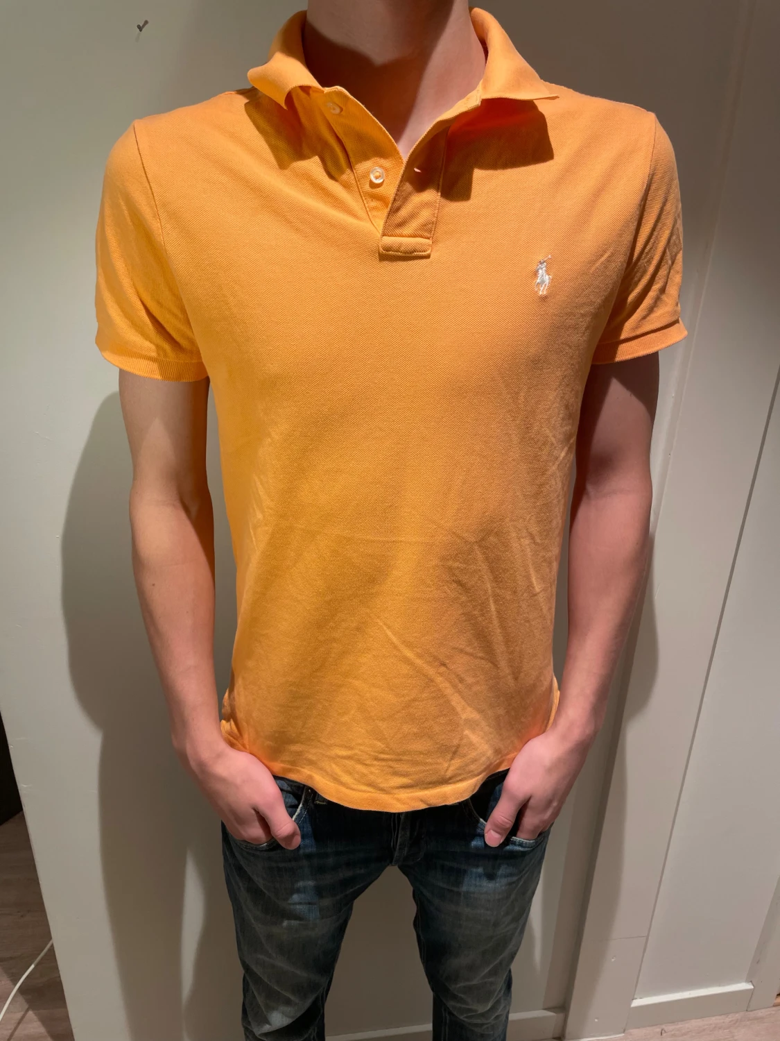 Orange pikétröja från Ralph Lauren
