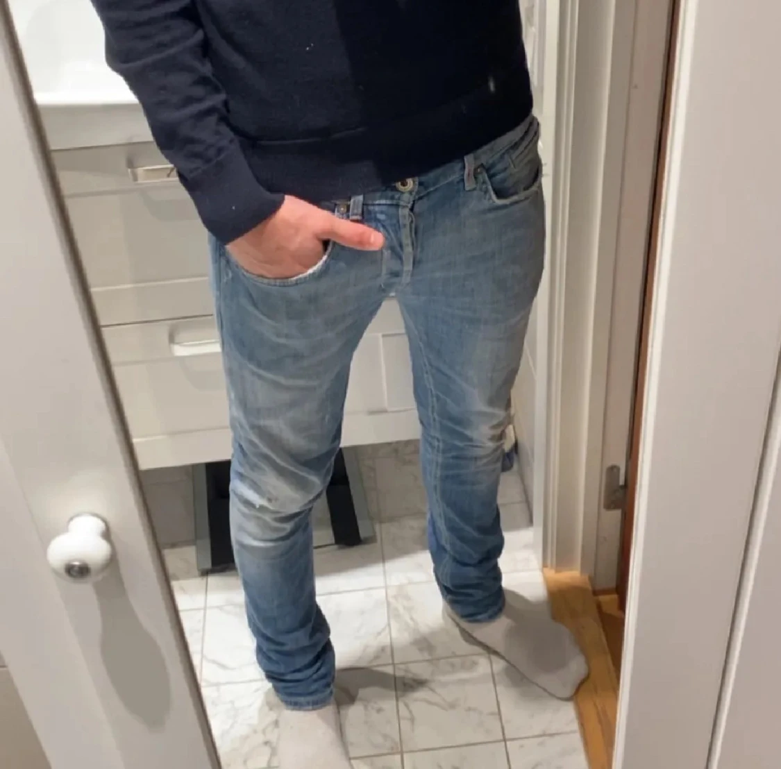Blåa Dondup jeans 