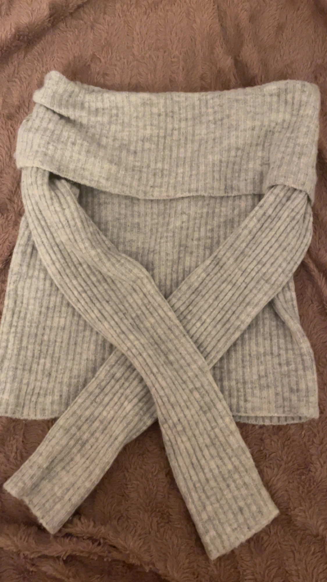 Grå ribbade mjukisbyxor Kappahl 170 - 2