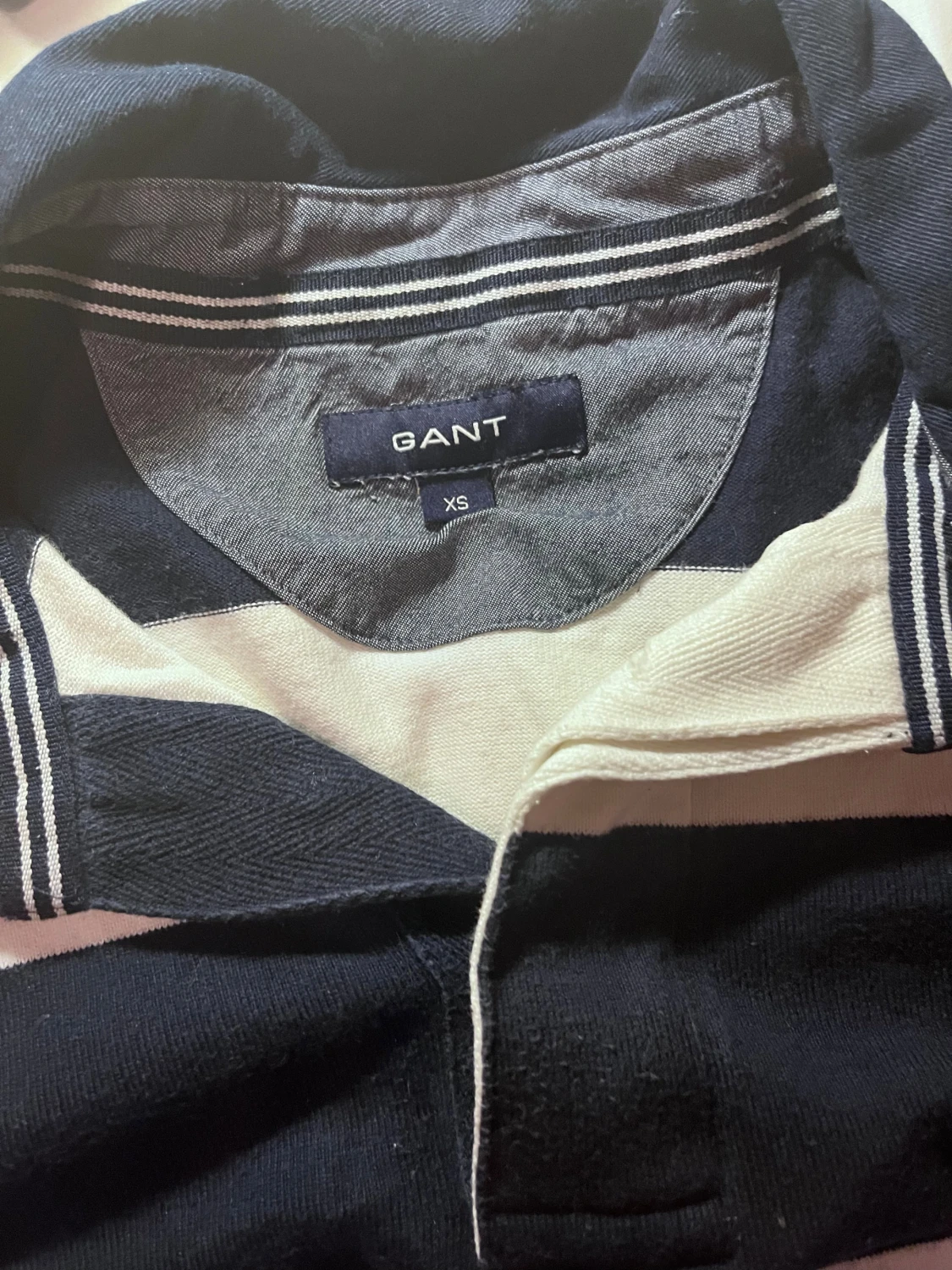 Randig pikétröja från GANT XS - 3