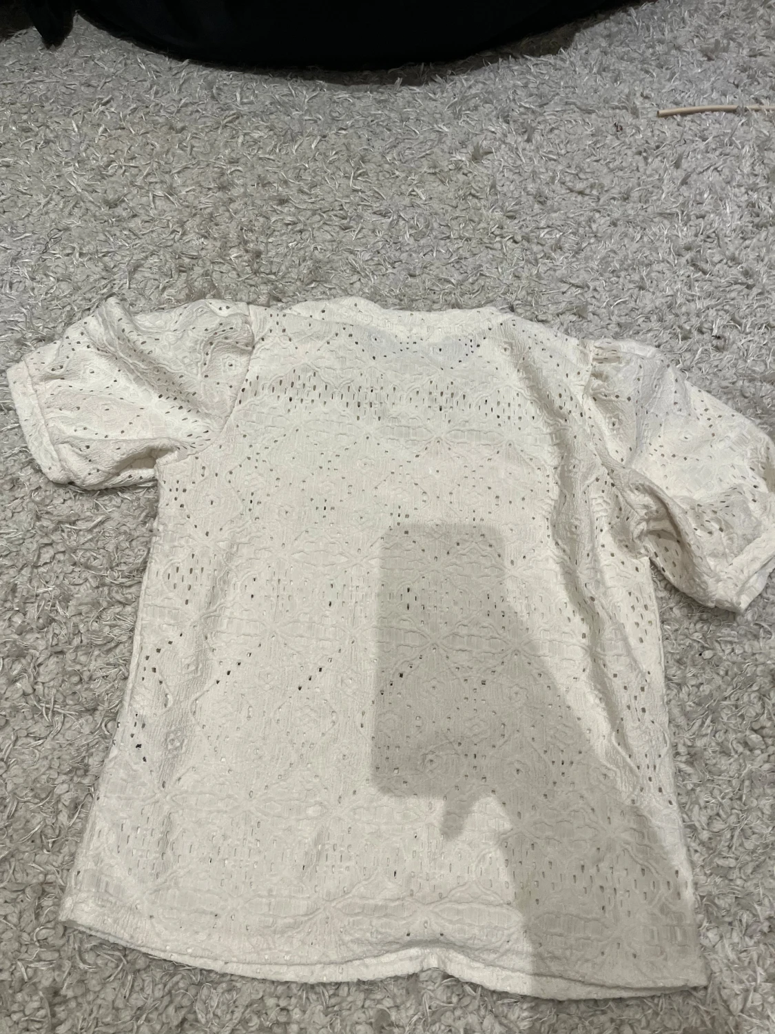 Vit spetsblus från Object XS - 2