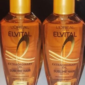 L'Oréal Elvital Extraordinary Oil  - L'Oréal Elvital Extraordinary Oil Serum 2 X 100ml. Nytt i oöppnad förpackning. Pris för 2 stycken.